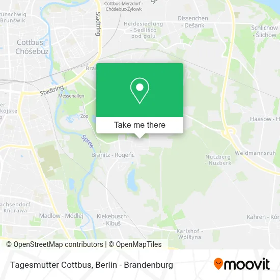 Tagesmutter Cottbus map