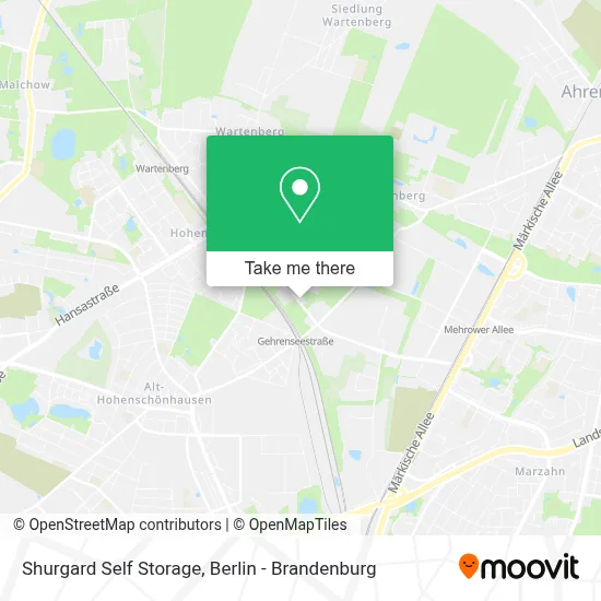 Shurgard Self Storage map