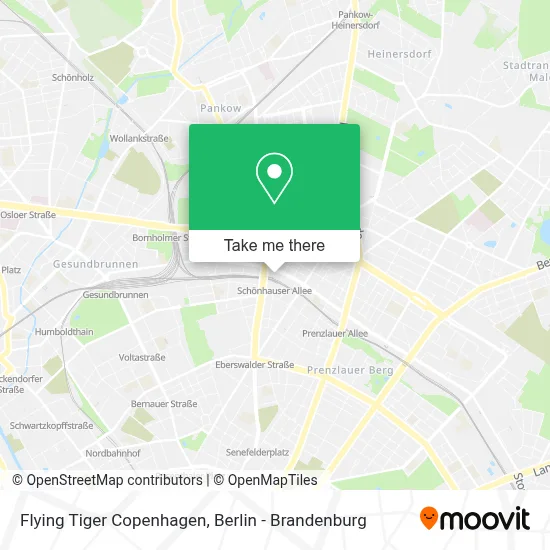Flying Tiger Copenhagen map