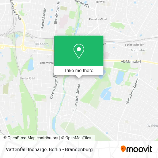 Vattenfall Incharge map