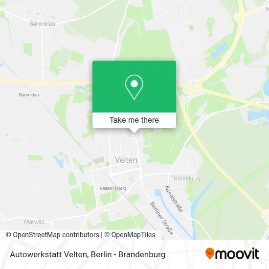Autowerkstatt Velten map