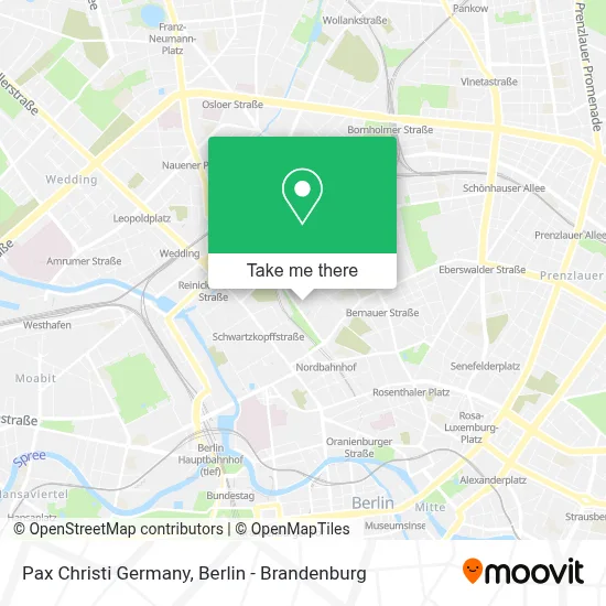 Pax Christi Germany map