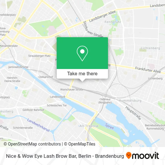 Nice & Wow Eye Lash Brow Bar map