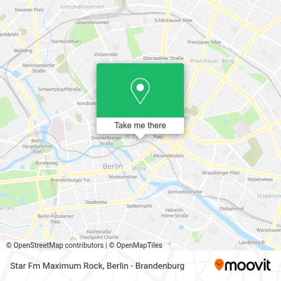 Star Fm Maximum Rock map