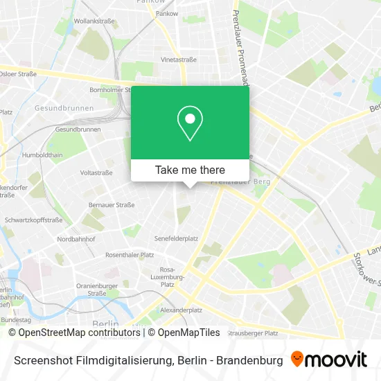 Screenshot Filmdigitalisierung map