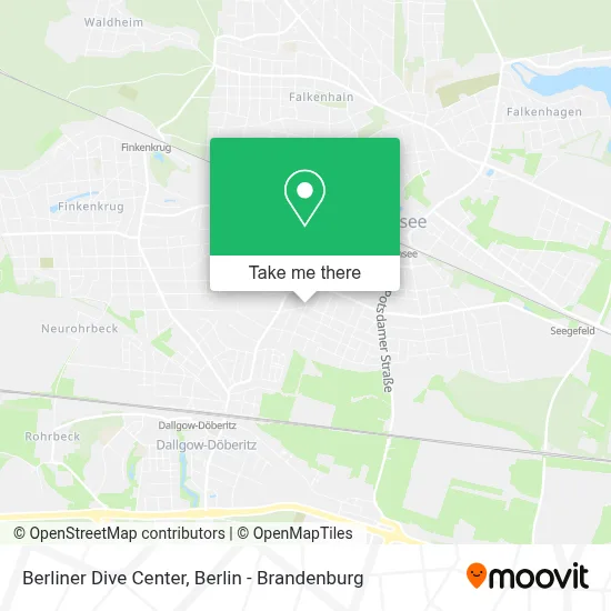 Berliner Dive Center map