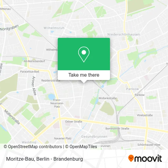 Moritze-Bau map