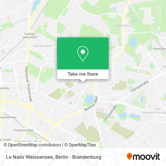 Le Nails Weissensee map