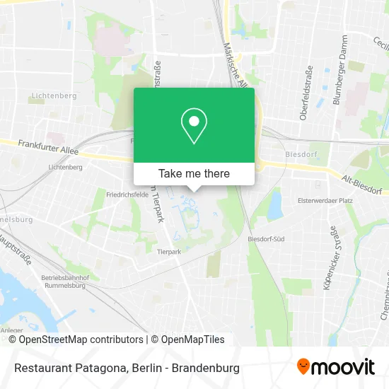 Restaurant Patagona map