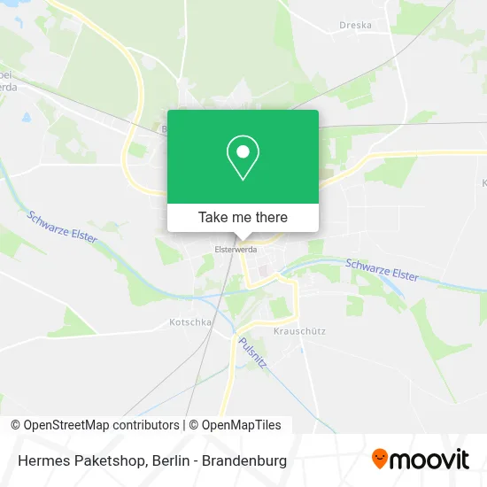Hermes Paketshop map