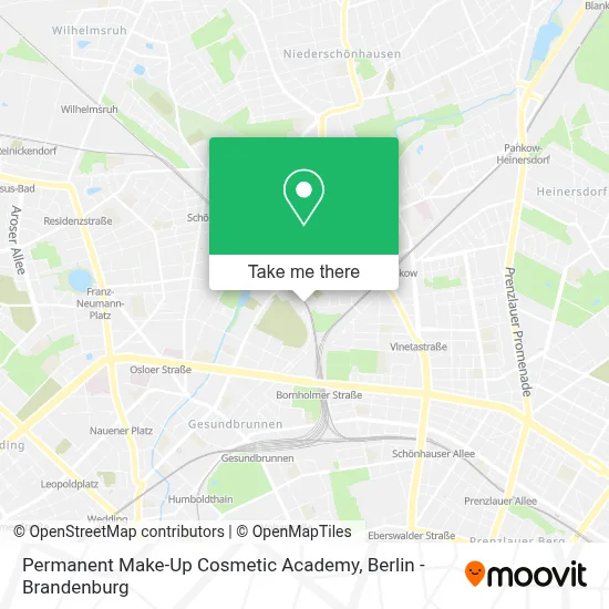 Permanent Make-Up Cosmetic Academy map