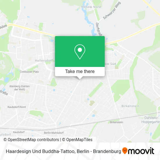 Haardesign Und Buddha-Tattoo map