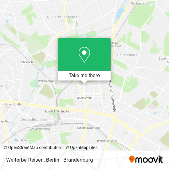 Welterbe-Reisen map