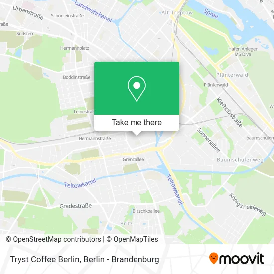 Tryst Coffee Berlin map