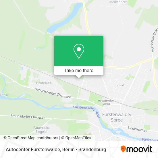 Autocenter Fürstenwalde map