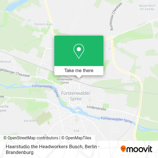 Haarstudio the Headworkers Busch map