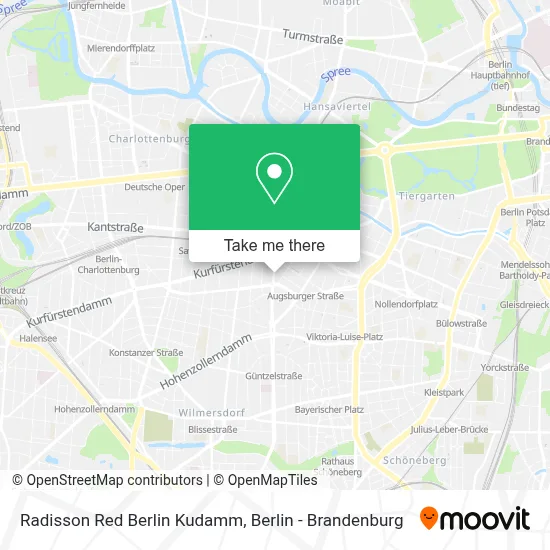 Radisson Red Berlin Kudamm map
