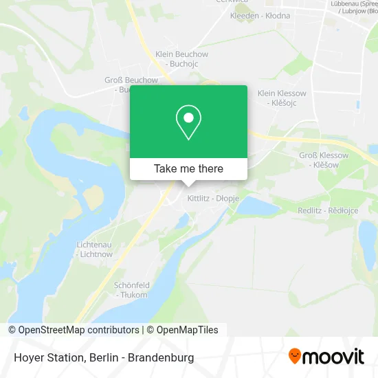 Hoyer Station map