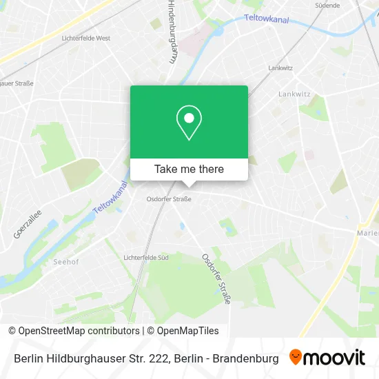 Berlin Hildburghauser Str. 222 map
