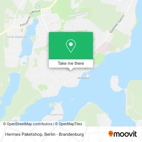 Hermes Paketshop map