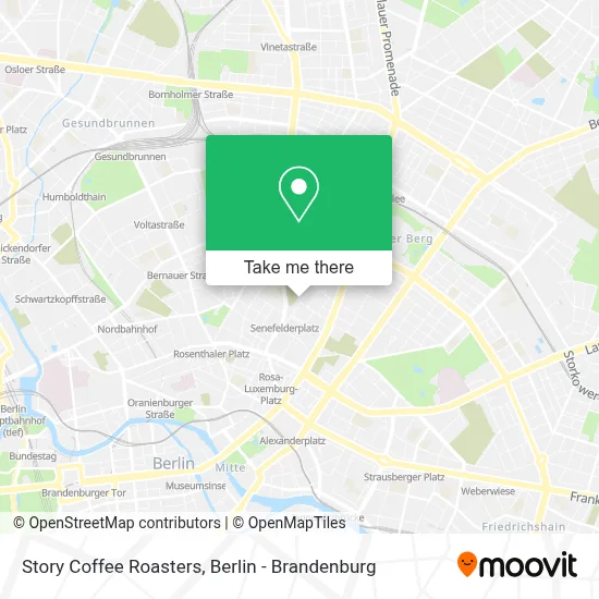 Story Coffee Roasters map