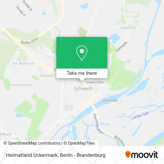 Heimatland Uckermark map