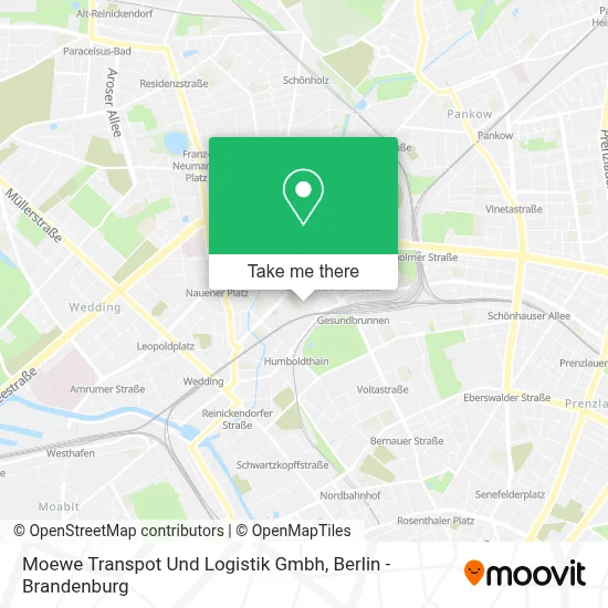 Moewe Transpot Und Logistik Gmbh map