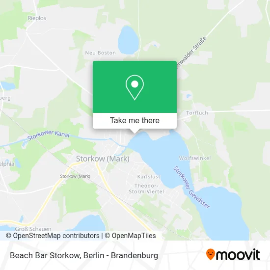 Beach Bar Storkow map