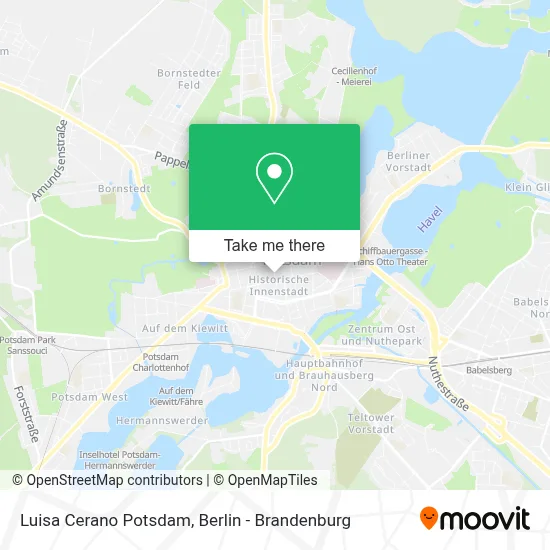 Luisa Cerano Potsdam map