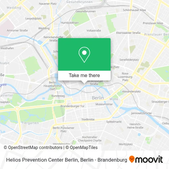 Helios Prevention Center Berlin map