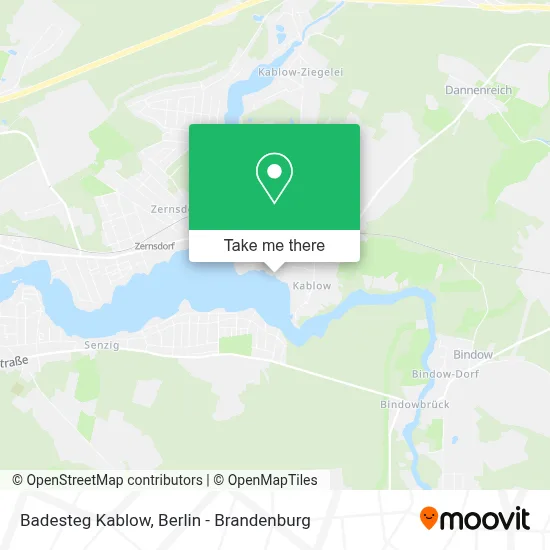 Badesteg Kablow map