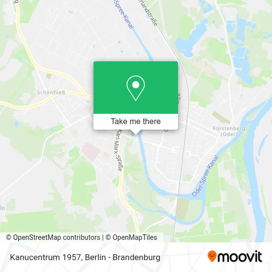 Kanucentrum 1957 map