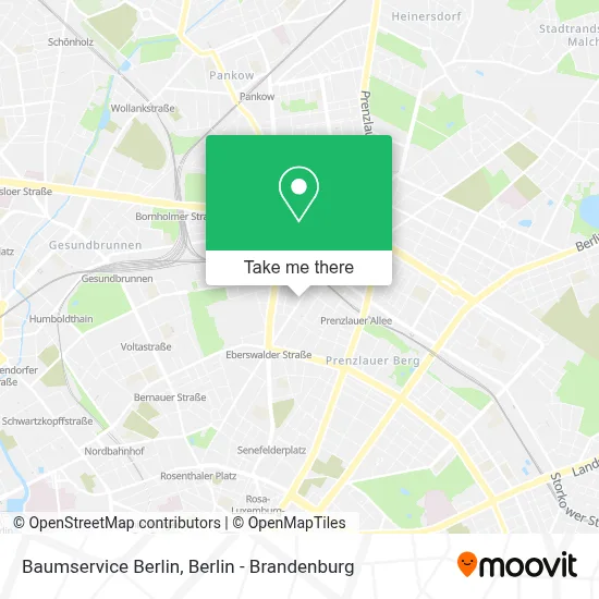 Baumservice Berlin map