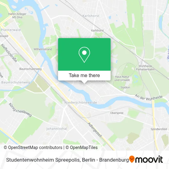 Studentenwohnheim Spreepolis map