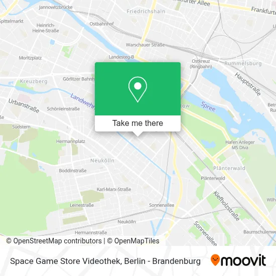 Space Game Store Videothek map