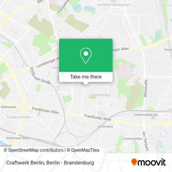 Craftwerk Berlin map