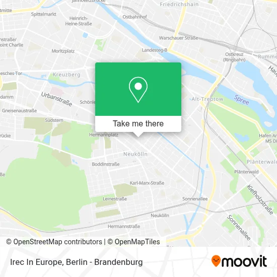 Irec In Europe map
