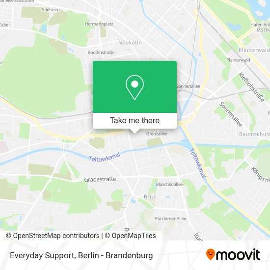 Everyday Support map