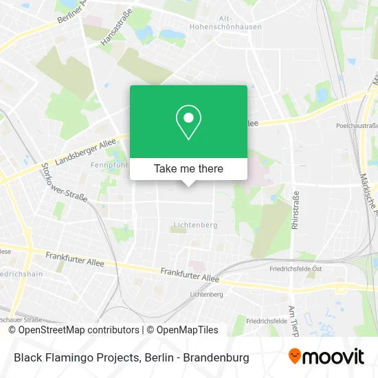Black Flamingo Projects map