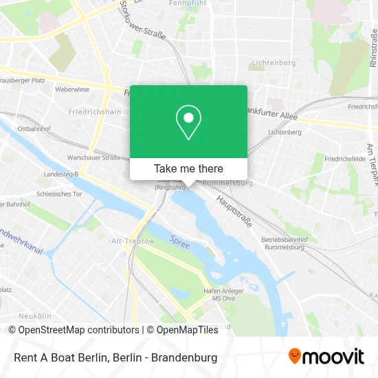 Rent A Boat Berlin map