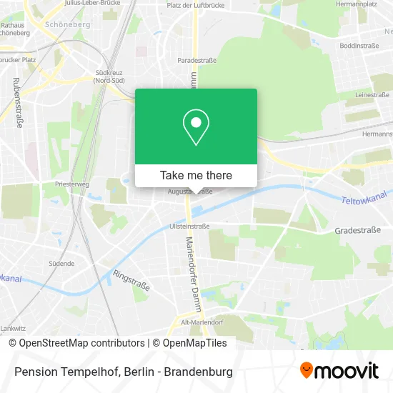 Pension Tempelhof map