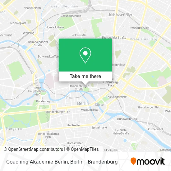 Coaching Akademie Berlin map