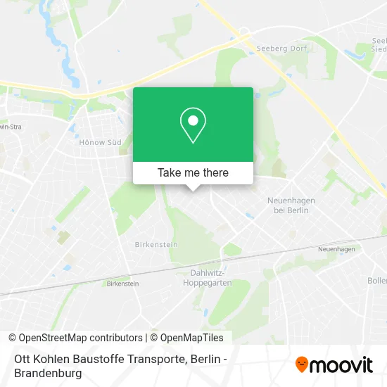 Ott Kohlen Baustoffe Transporte map