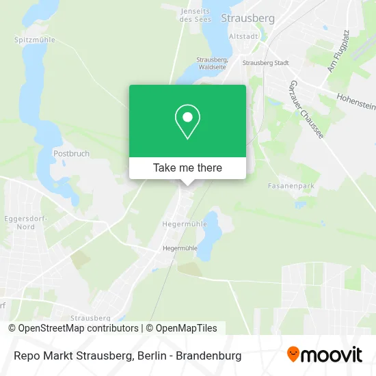 Repo Markt Strausberg map