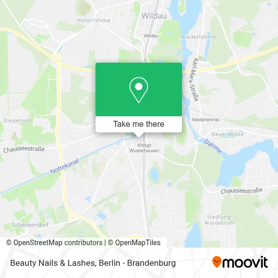 Beauty Nails & Lashes map