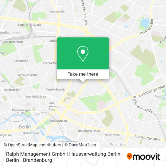 Ralph Management Gmbh | Hausverwaltung Berlin map