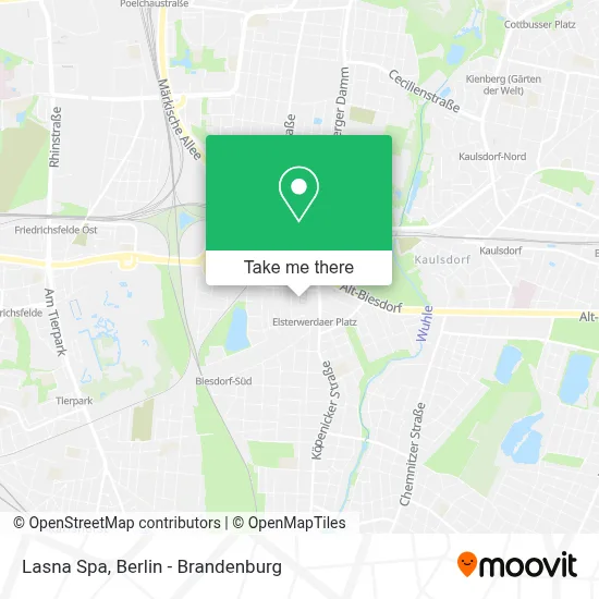 Lasna Spa map