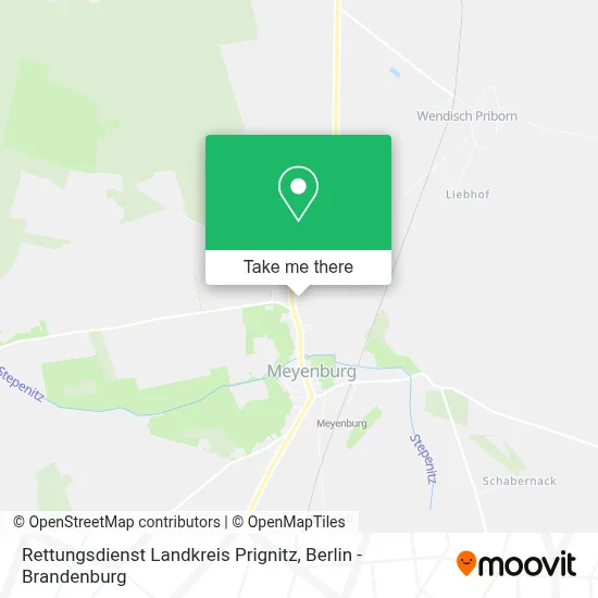 Rettungsdienst Landkreis Prignitz map