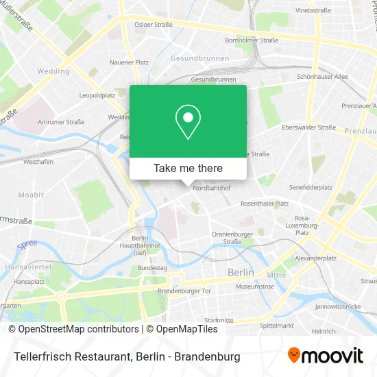 Tellerfrisch Restaurant map