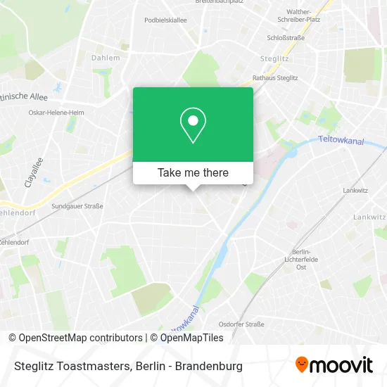 Steglitz Toastmasters map